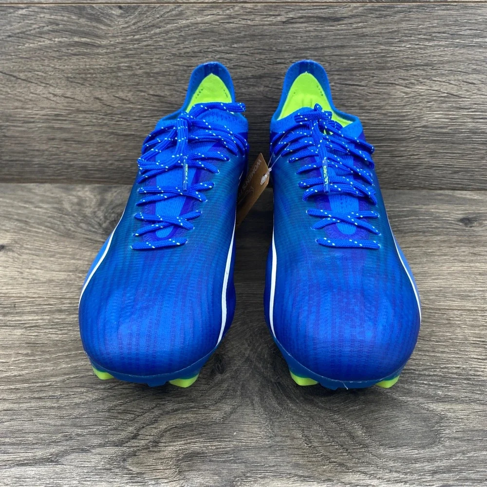 Puma Ultra Ultimate FG/AG Soccer Cleats Women 8.5 Blue 107507-03 PWRTAPE